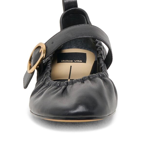 Dolce Vita Caely Black Leather Mary Jane Flats – Size 9 – Hardly Worn - Picture 4 of 8